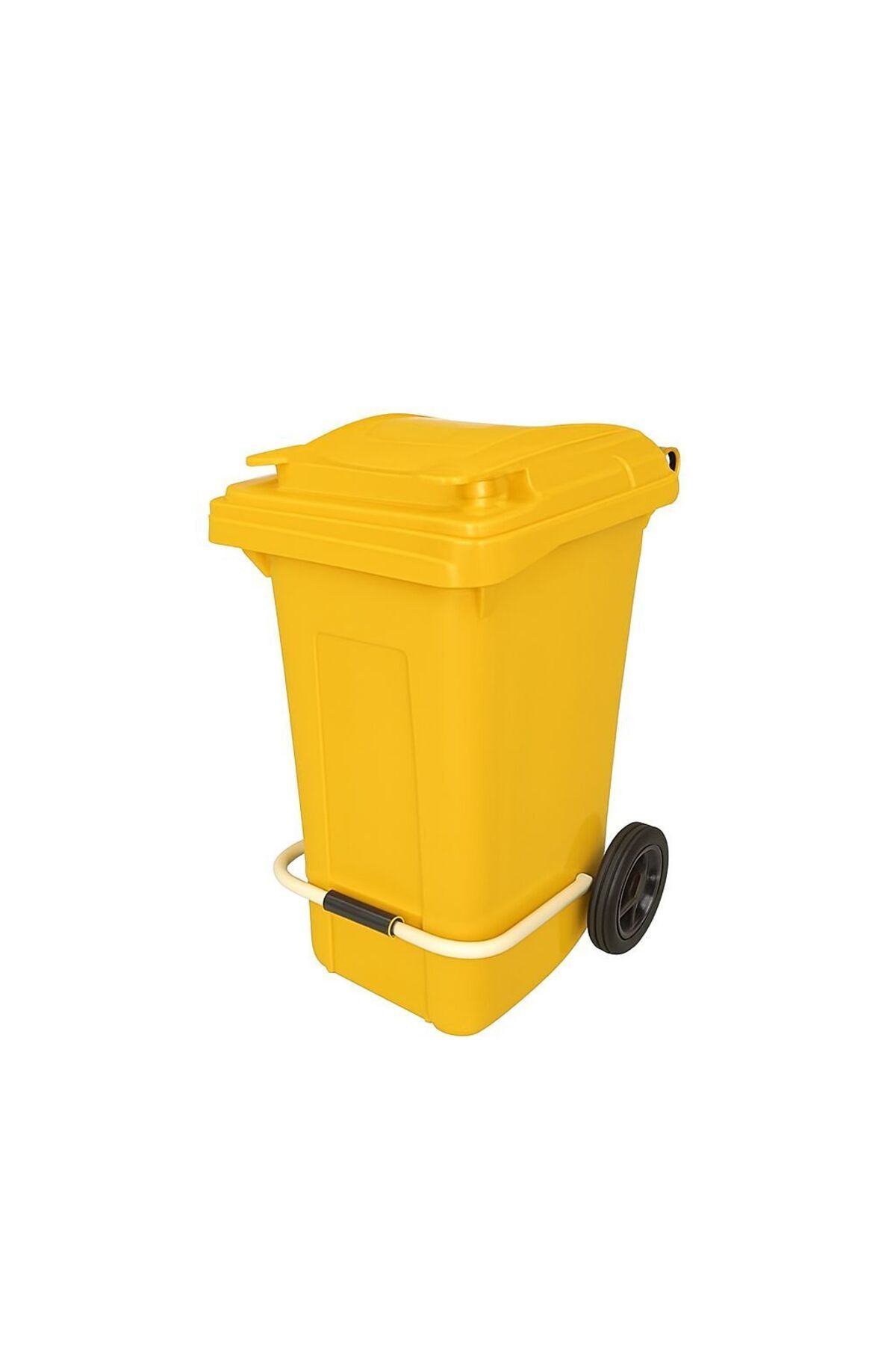 Torbeks 80 Lt Pedallı Çöp Konteyneri Sarı