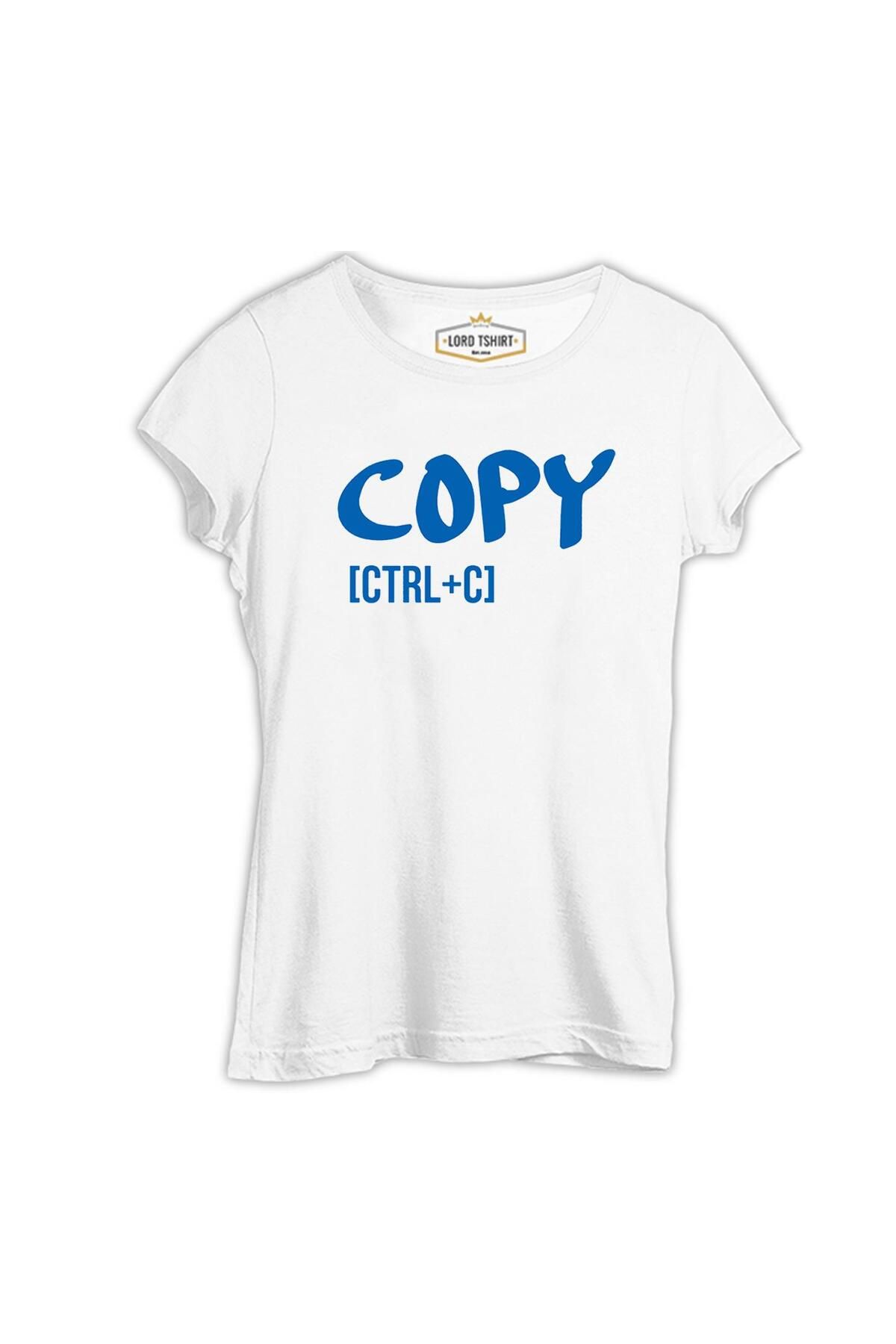 Lord T-Shirt Baba / Anne Copy - Ctrl+C Beyaz Kadın Tshirt