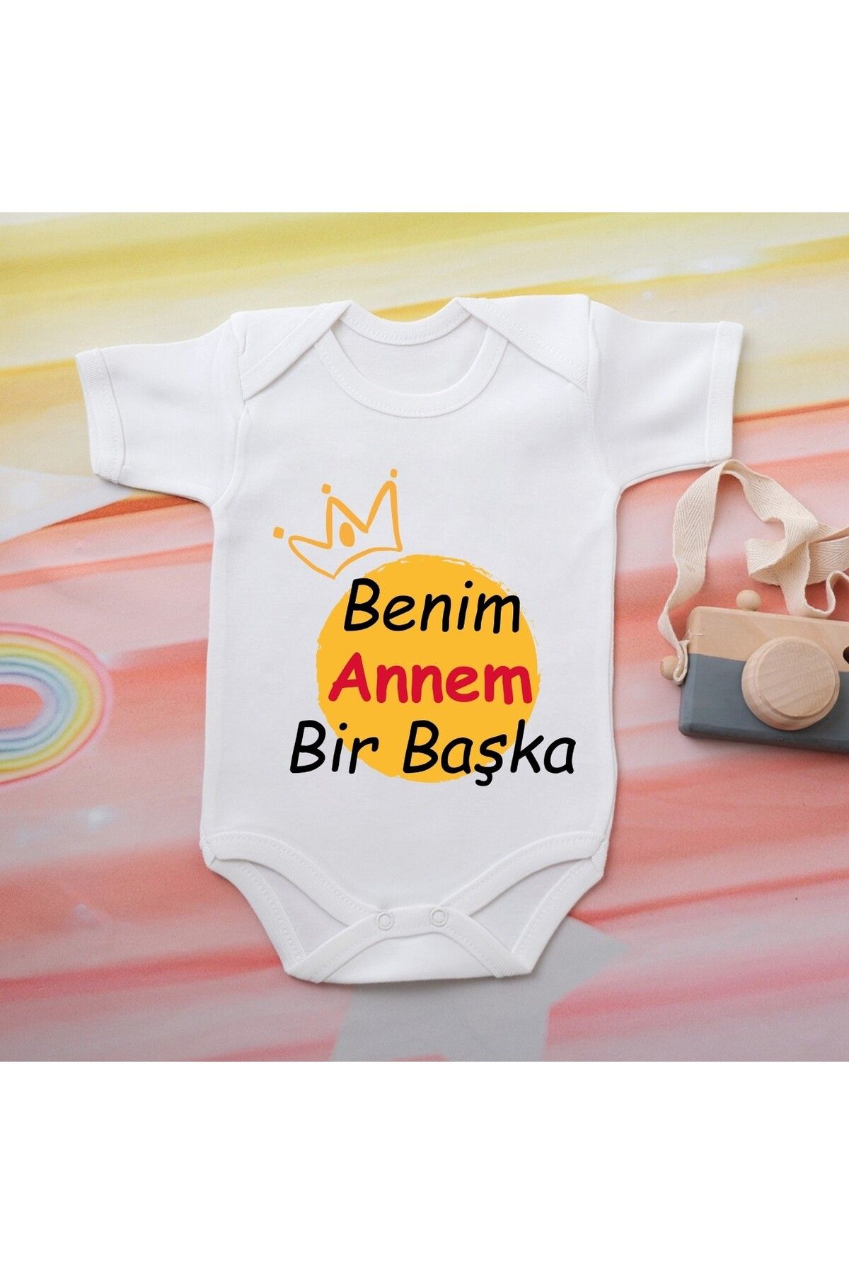 soft wing %100 Pamuklu Organik Baskılı Premium Çıtçıtlı Bebek Body Atlet Zıbın 00510