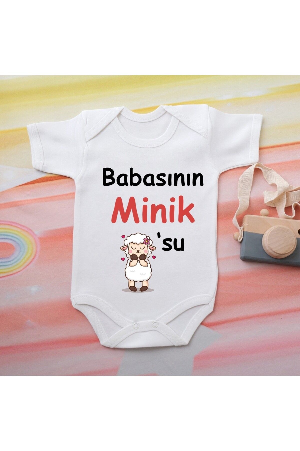 soft wing %100 Pamuklu Organik Baskılı Premium Çıtçıtlı Bebek Body Atlet Zıbın 00537