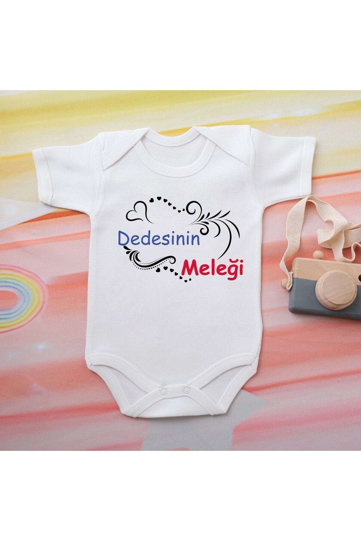 soft wing %100 Pamuklu Organik Baskılı Premium Çıtçıtlı Bebek Body Atlet Zıbın 00553