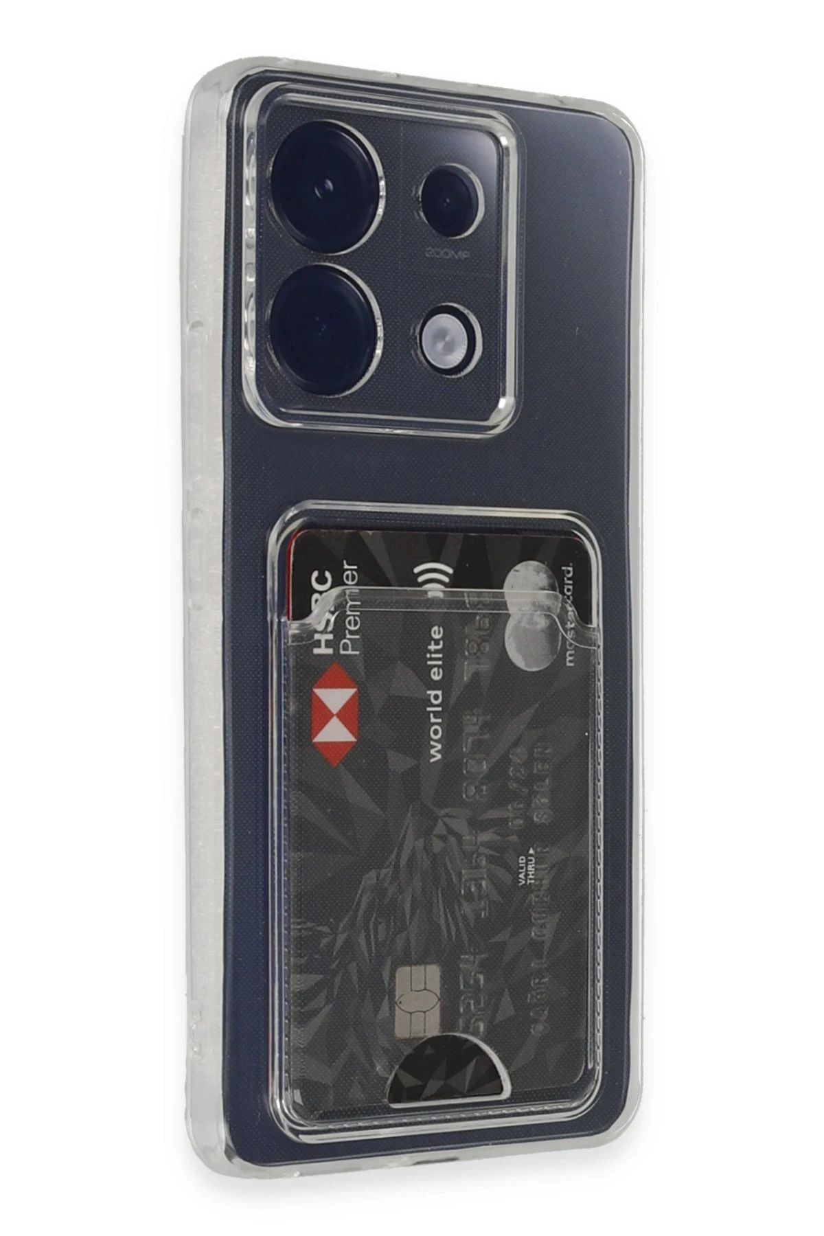 NewFace Xiaomi Poco X6 Kılıf Kart Şeffaf Silikon - Şeffaf FLKRY