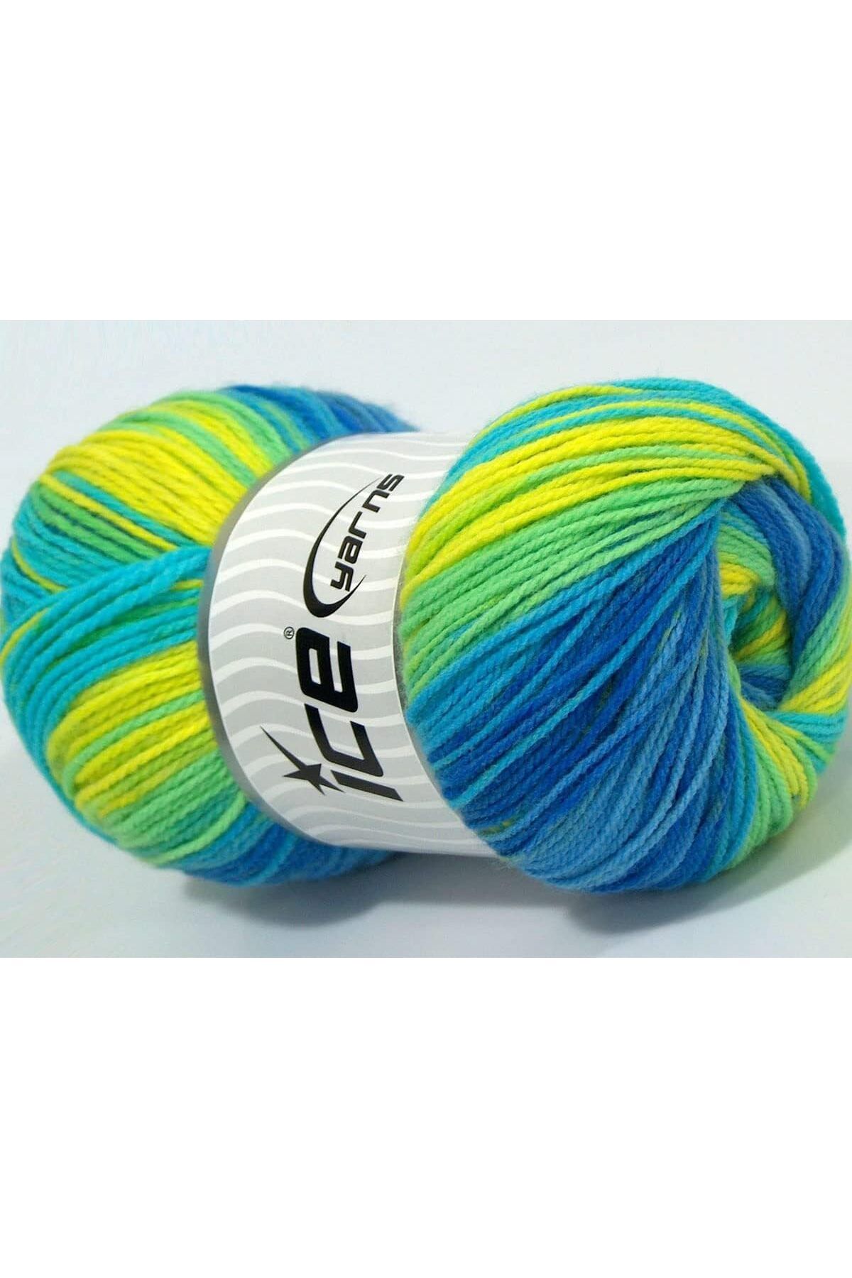 KDROĞLU plamystical Yarns 4x100gr. Magic Light Turkuaz, Yeşil Tonları, Mavi Tonları newing 1139529
