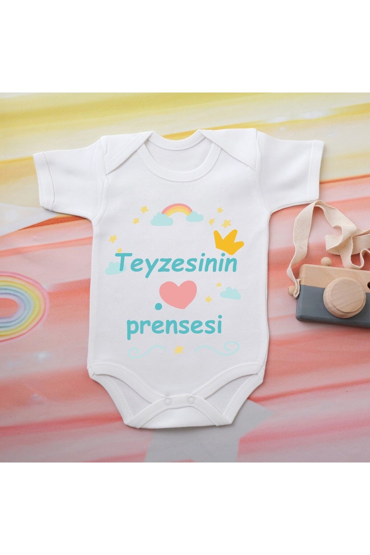 soft wing %100 Pamuklu Organik Baskılı Premium Çıtçıtlı Bebek Body Atlet Zıbın 00571