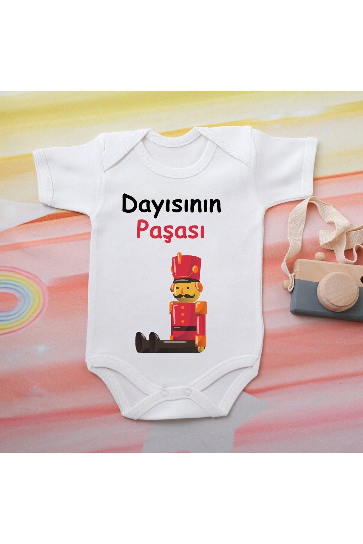 soft wing %100 Pamuklu Organik Baskılı Premium Çıtçıtlı Bebek Body Atlet Zıbın 00568