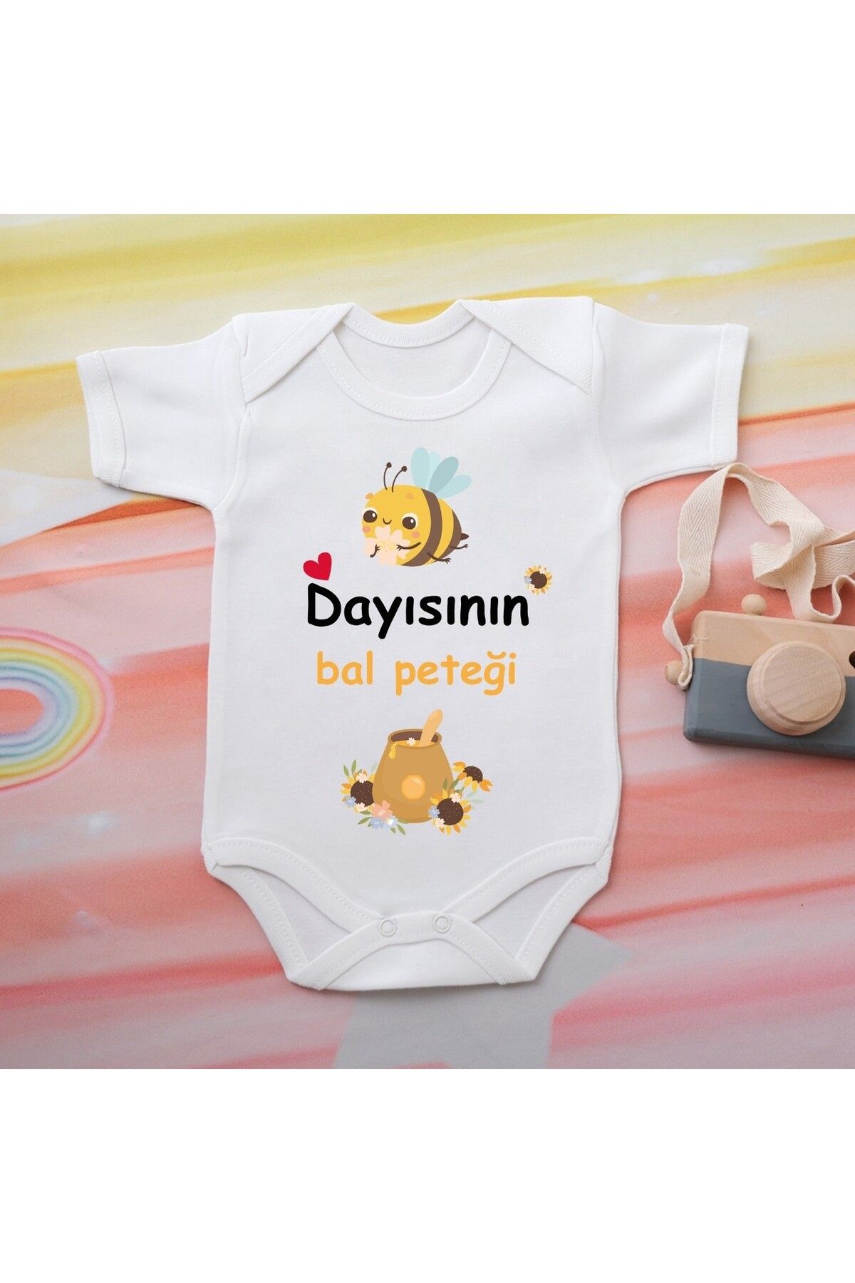 soft wing %100 Pamuklu Organik Baskılı Premium Çıtçıtlı Bebek Body Atlet Zıbın 00524