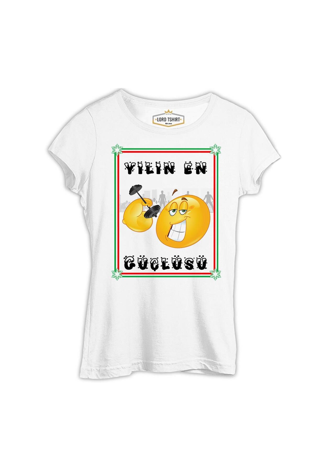 Lord T-Shirt Yılın En Güçlüsü Beyaz Kadın Tshirt