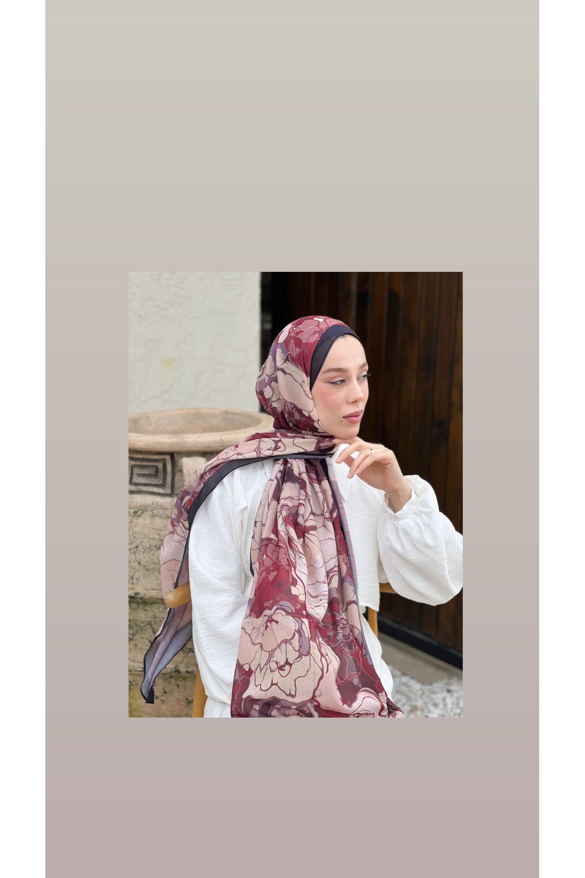 Kaşmir Desenli lina şal