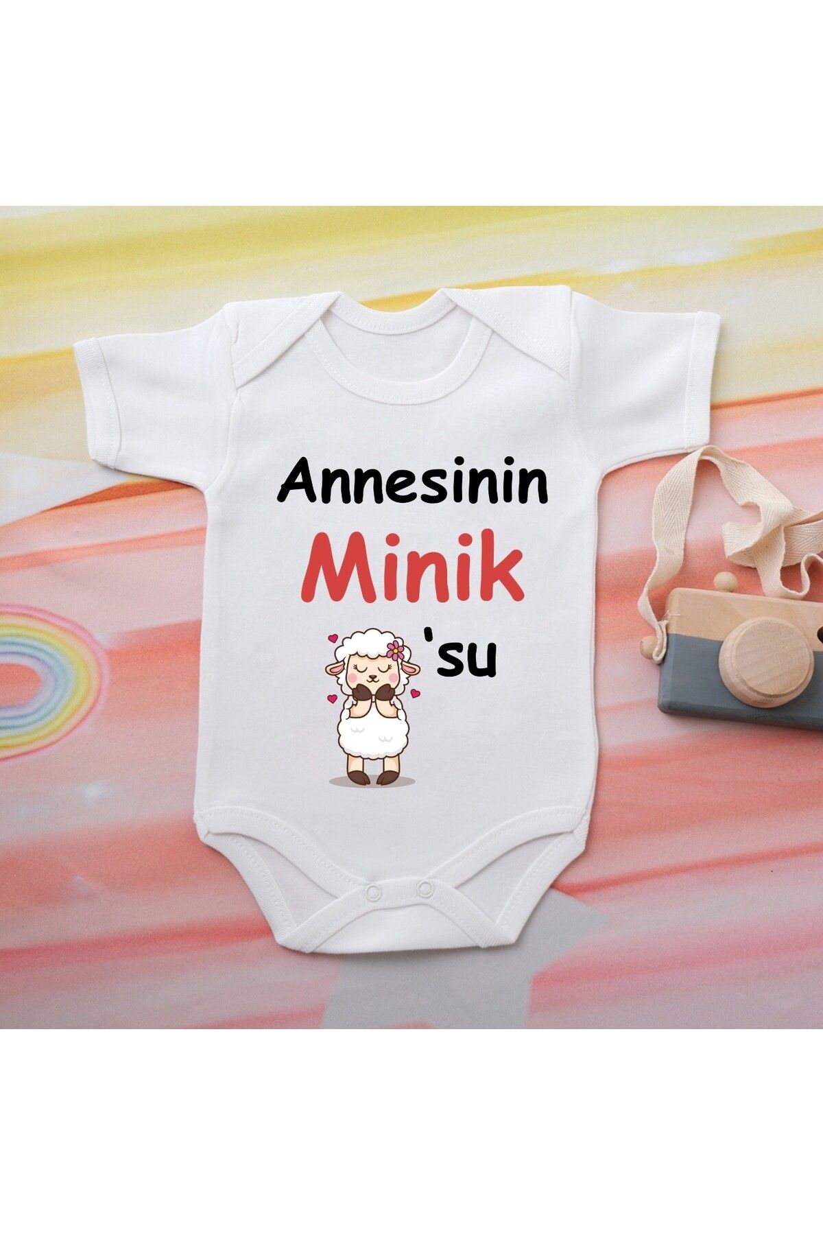 soft wing %100 Pamuklu Organik Baskılı Premium Çıtçıtlı Bebek Body Atlet Zıbın 00536