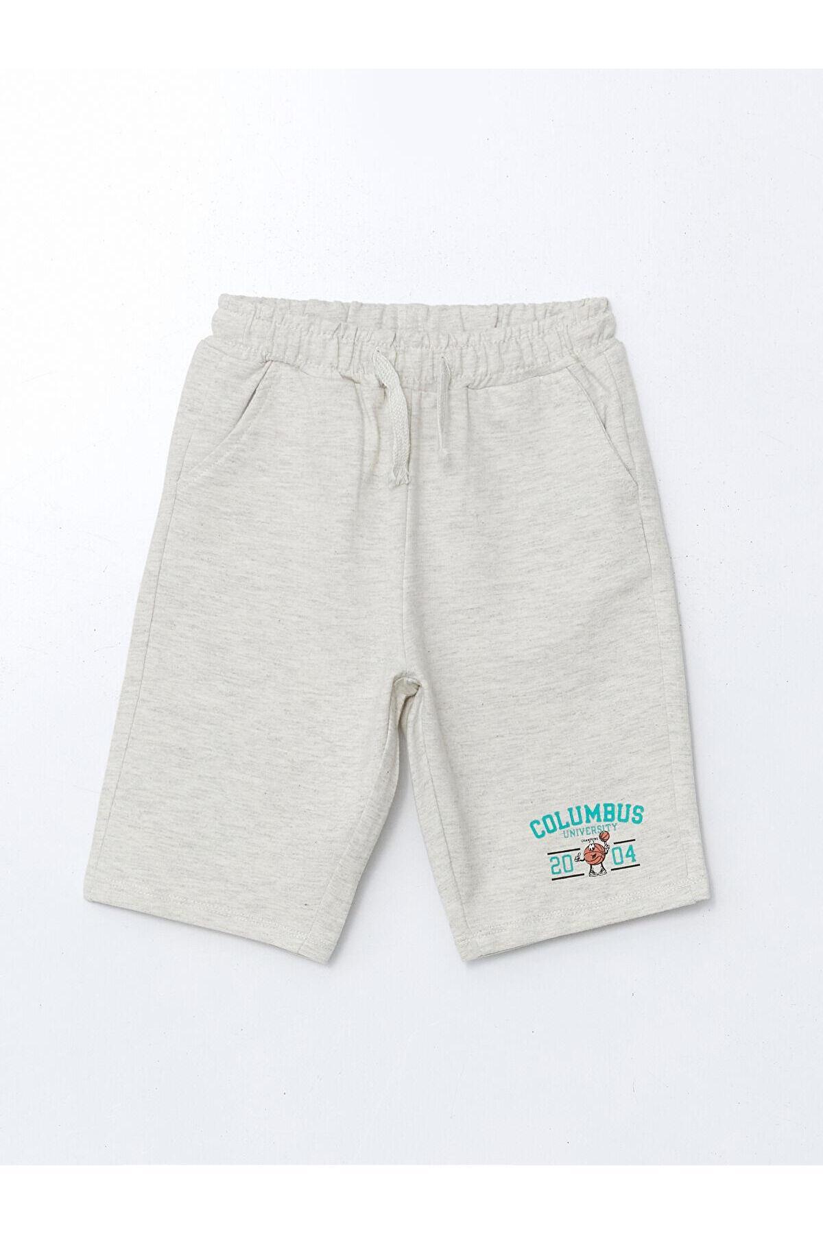 LC Waikiki-Lcw Kids Crew Neck Printed Boys T-Shirt and Shorts 2 Pack (S5) 4