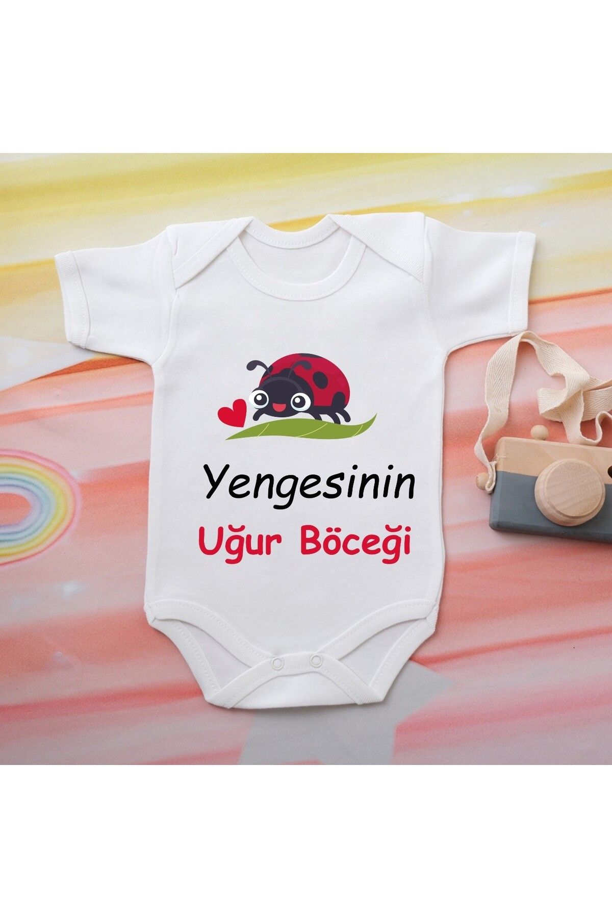 soft wing %100 Pamuklu Organik Baskılı Premium Çıtçıtlı Bebek Body Atlet Zıbın 00534