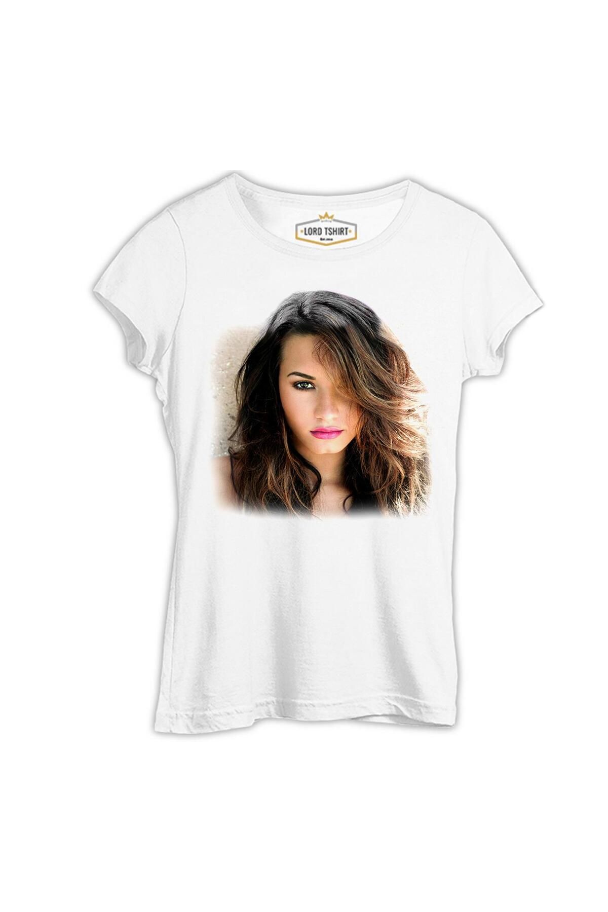 Lord T-Shirt Demi Lovato - Perfect Beyaz Kadın Tshirt