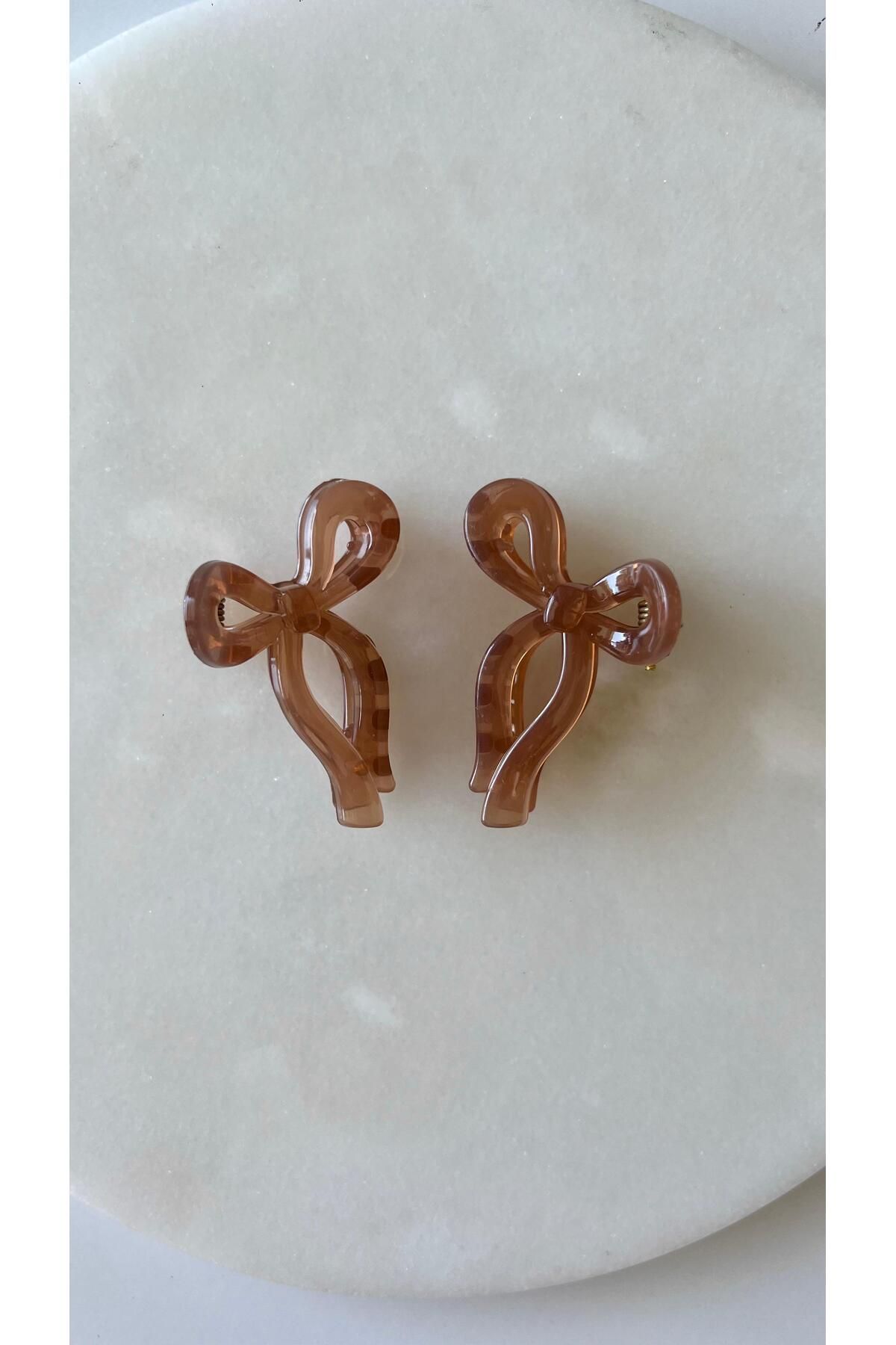 rimeaccessories 2 Adet Soft Minik Fiyonk Model Kemik Mandal Toka