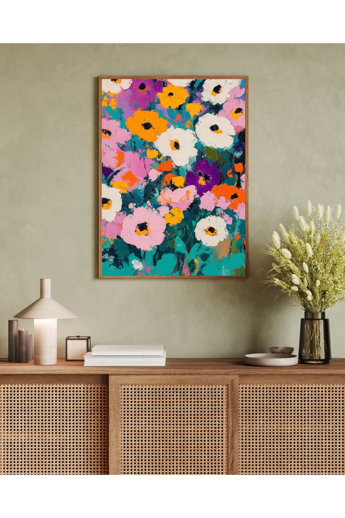 woodhomeworks tek parça salon ofis dekor tablo
