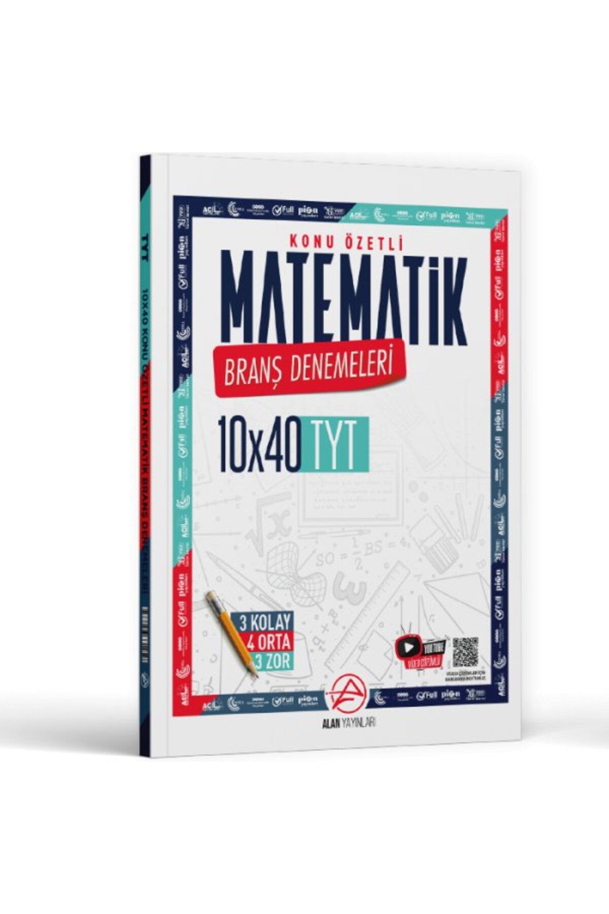 Parlayan Projeler Alan TYT Matematik Konu Özetli 10 x 40 Branş Denemeleri Parlayan Proje Ayraç Hediye