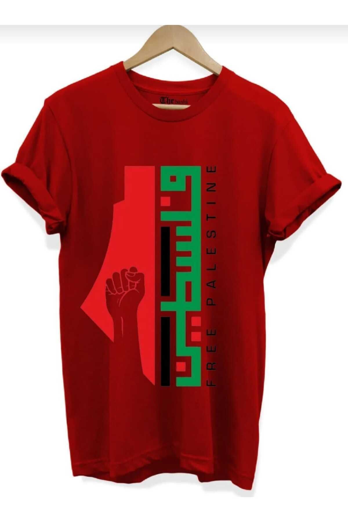 FULL TOLERANCE ceyasmoda Palestine Free Özgür Filistin Baskılı %100 Pamuk Premium Tişört