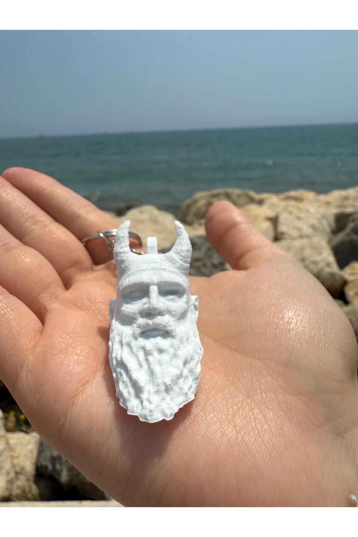 3dyonix Mimir Anahtarlık – 3D Baskı Viking Mitolojisi Figürlü Hediyelik
