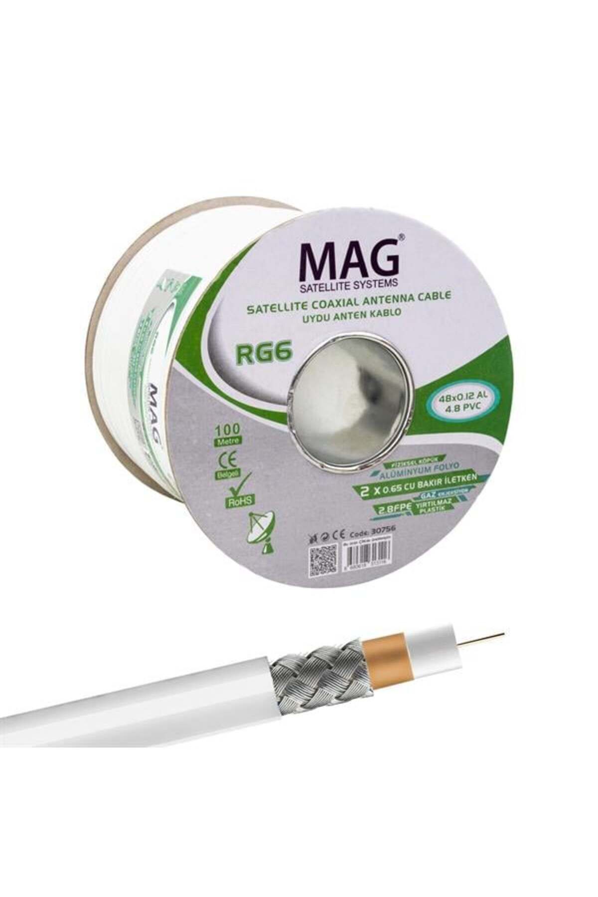 YİĞİTAUTOCLASS Mag RG59 Fa Mini Dual Bitişik Kablo 100 Metre