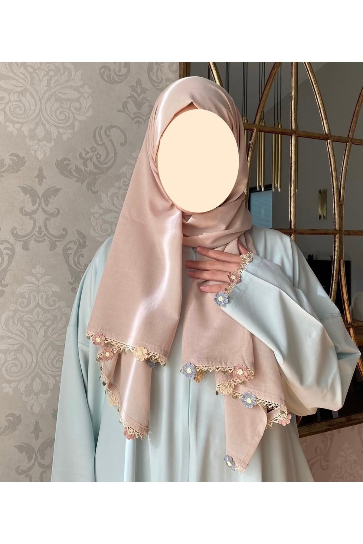 Nimet Abla Butik El işlemeli namaz elbise takımı