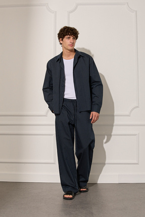 Beyyoglu Oversıze Cızgılı Gomlek