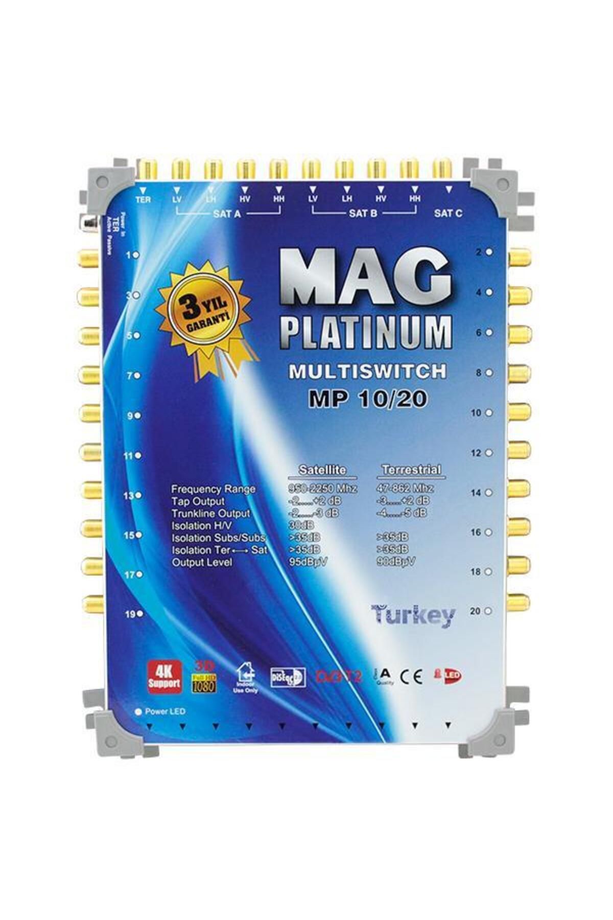 Pazarcan Mag Platinum 10-20 Kaskatlı Uydu Santrali