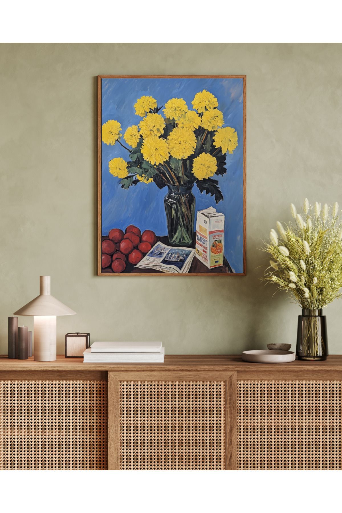 woodhomeworks tek parça salon ofis dekor tablo