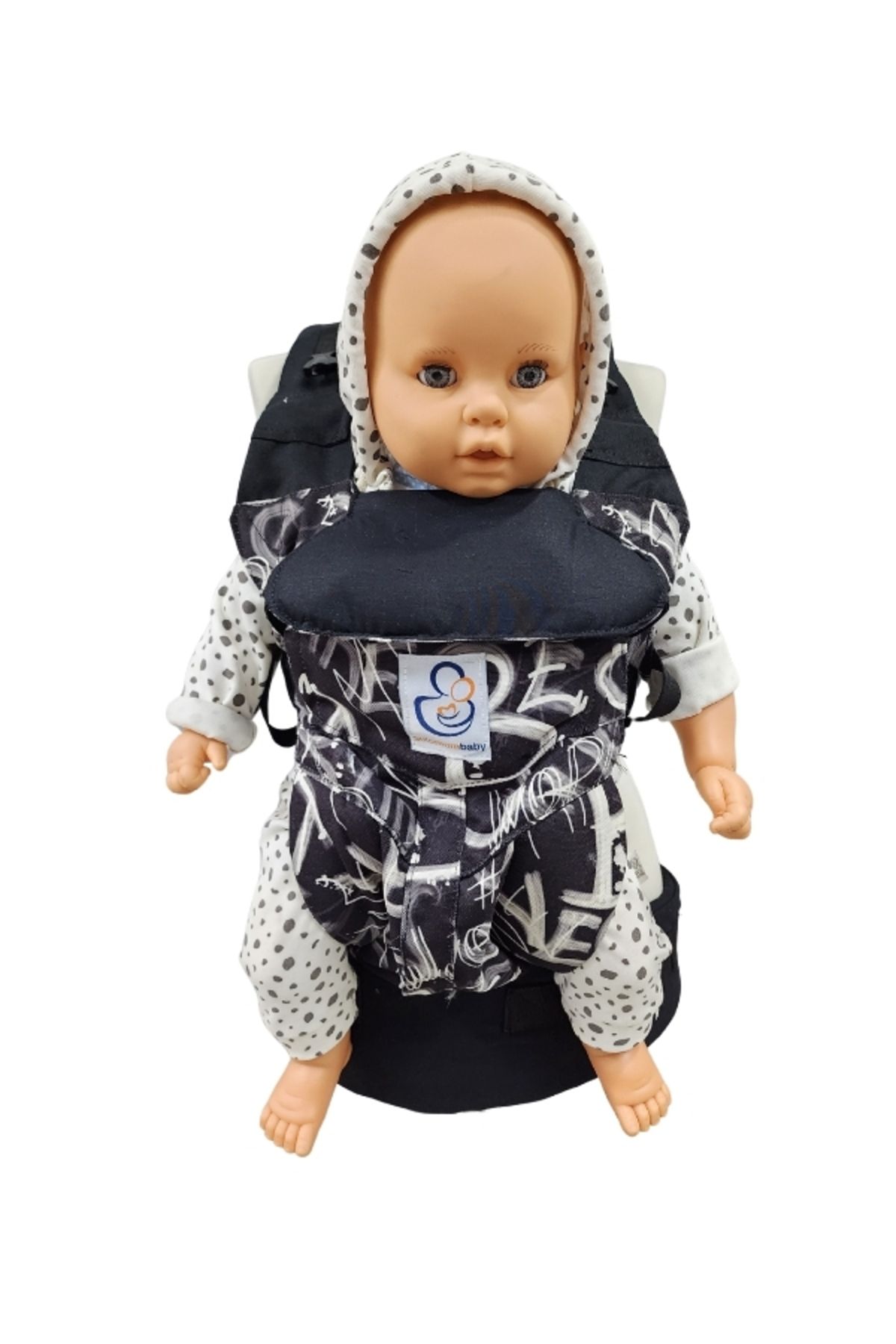 SolomomBaby Kara Tahta 360 Her Yöne Ergonomik Kanguru