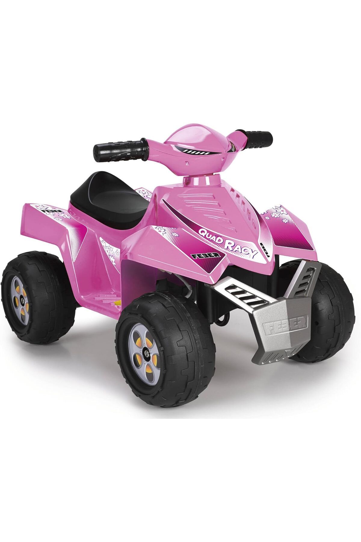 DERİK KADROĞLU Quad Racy 6 V, pembe elektrikli araç, 1 yaşından büyük çocuklar için (Famosa 800011