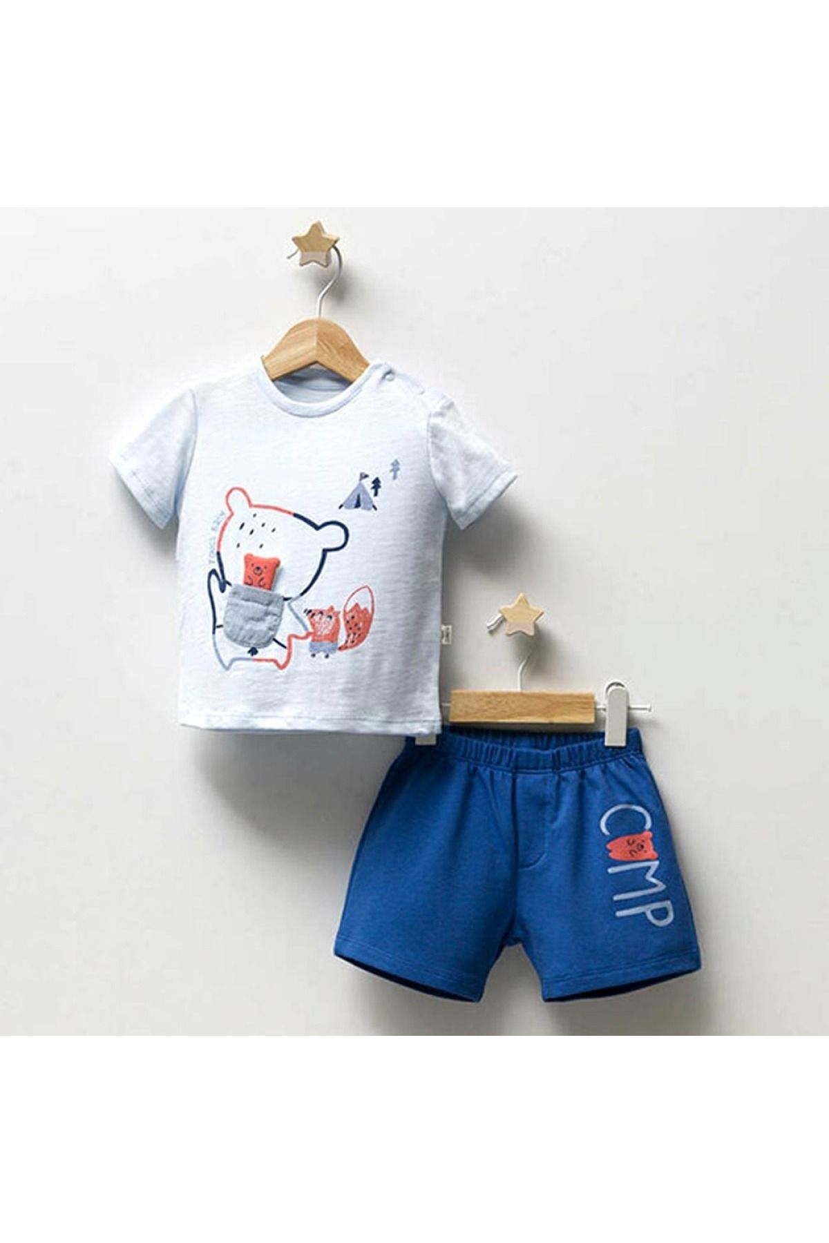 Tongs Baby Bear Pamuklu Bebek Takımı