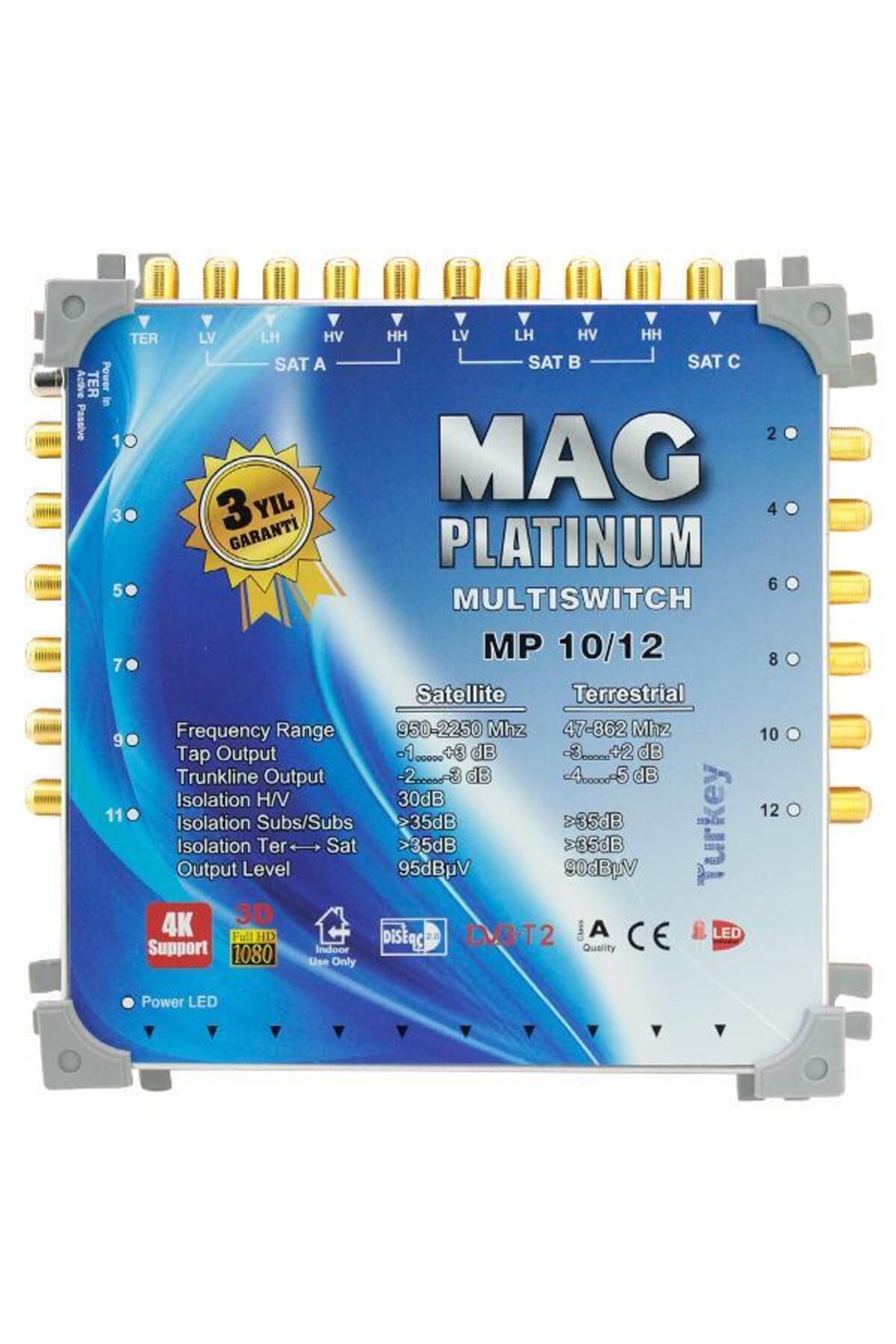 Pazarcan Mag Platinum 10-12 Kaskatlı Uydu Santrali