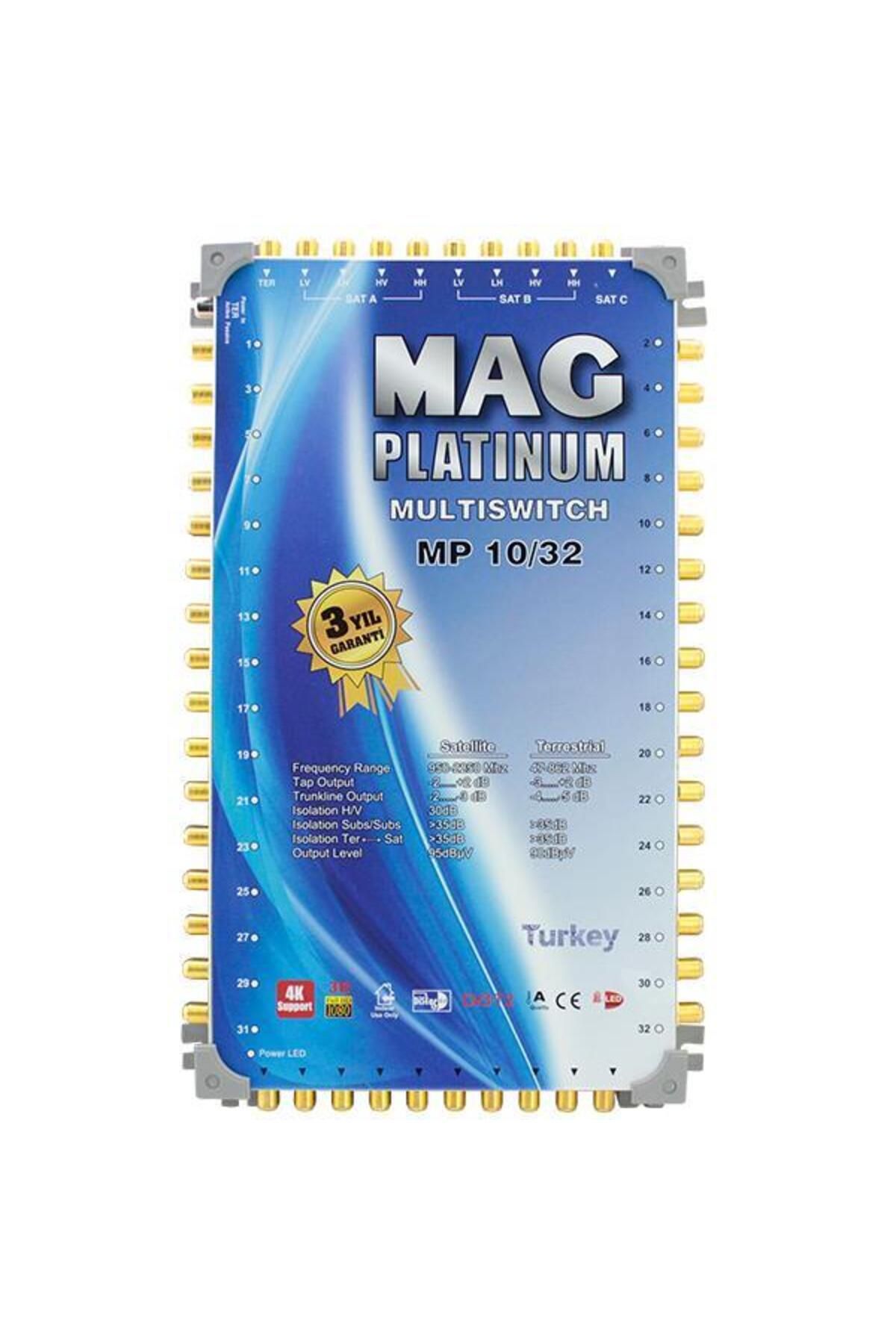 Pazarcan Mag Platinum 10-32 Kaskatlı Uydu Santrali