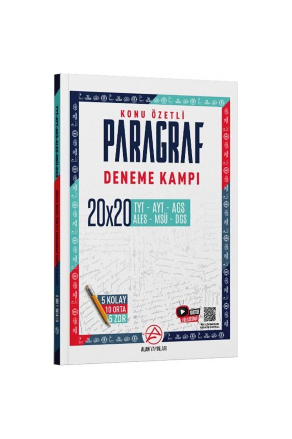 Parlayan Projeler Alan TYT Paragraf Konu Özetli 20 x 20 Deneme Kampı Parlayan Proje Ayraç Hediye