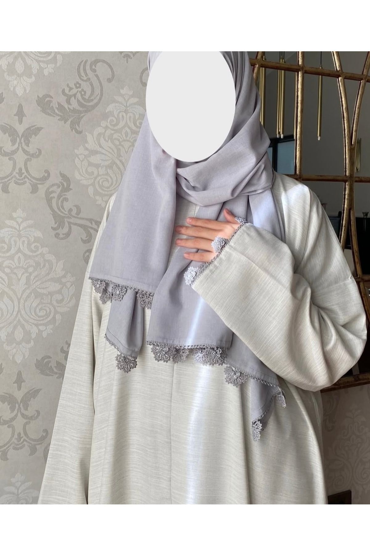 Nimet Abla Butik El işlemeli namaz elbise takımı
