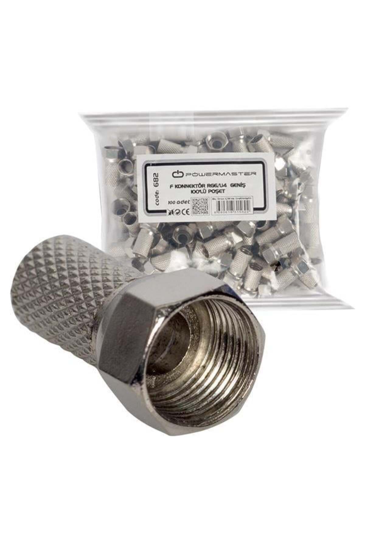 YİĞİTAUTOCLASS F Konnektör RG6-U4 Geniş 18 Mm (100 Adet)