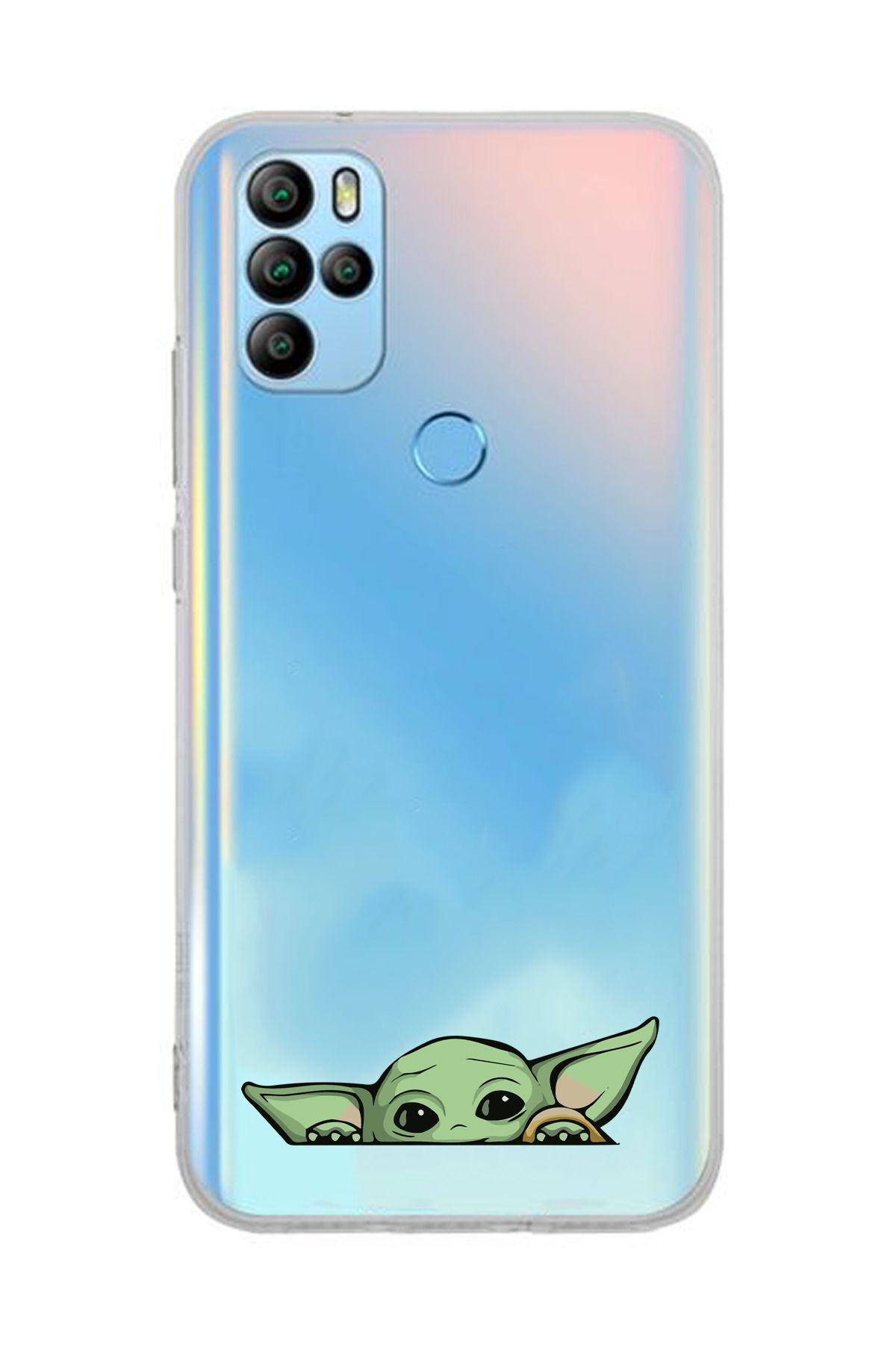 moonset General Mobile GM 21 Pro Uyumlu Yoda Tasarımlı Baskılı Şeffaf Telefon Kılıfı