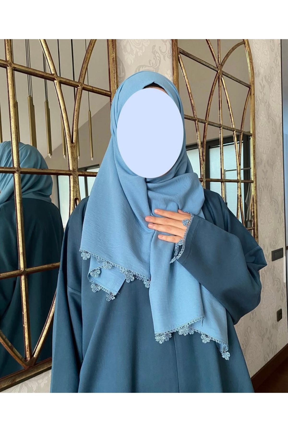 Nimet Abla Butik El işlemeli namaz elbise takımı