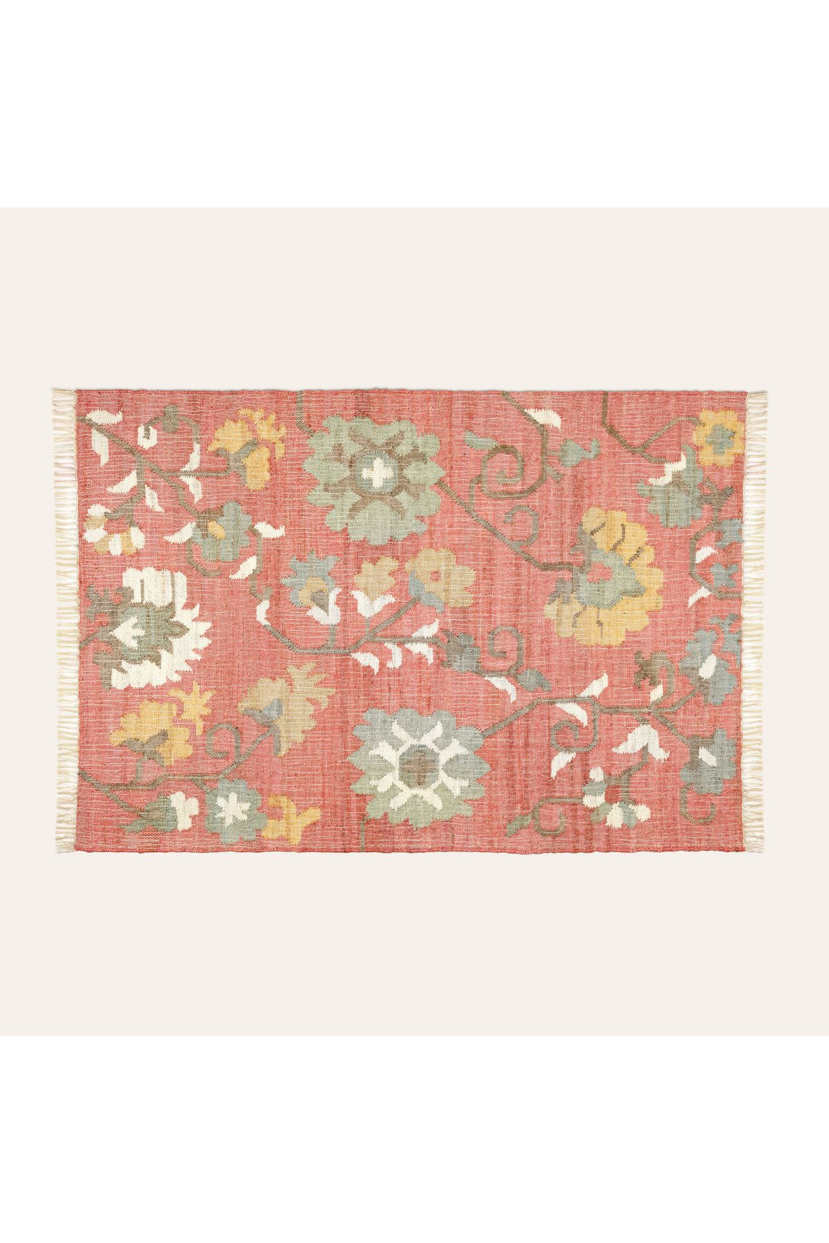 Zsa Zsa Zsu Jaıpur Jüt Kilim 120x180 Cm Kırmızı