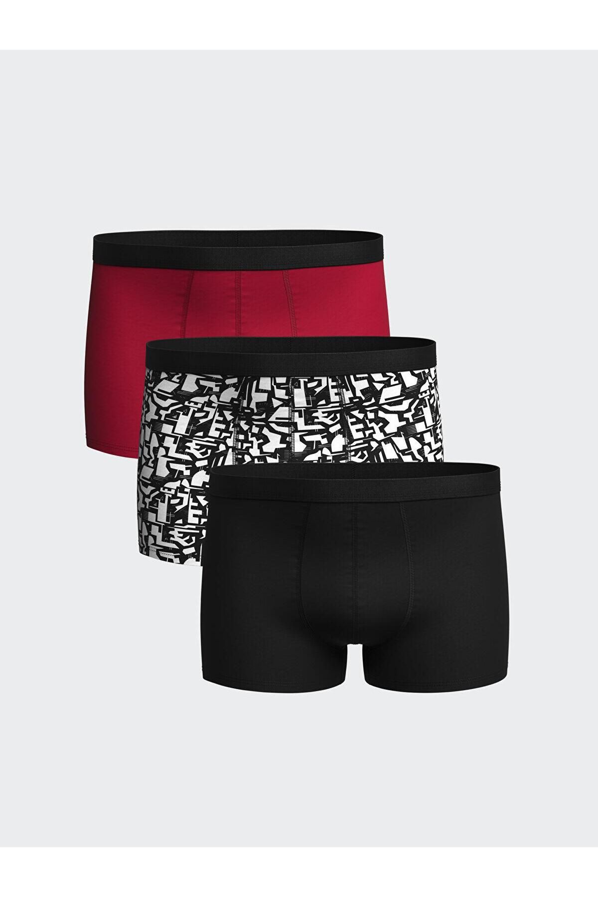 LC Waikiki Standart Kalıp Pamuklu Esnek Erkek Boxer 3'lü (S5)