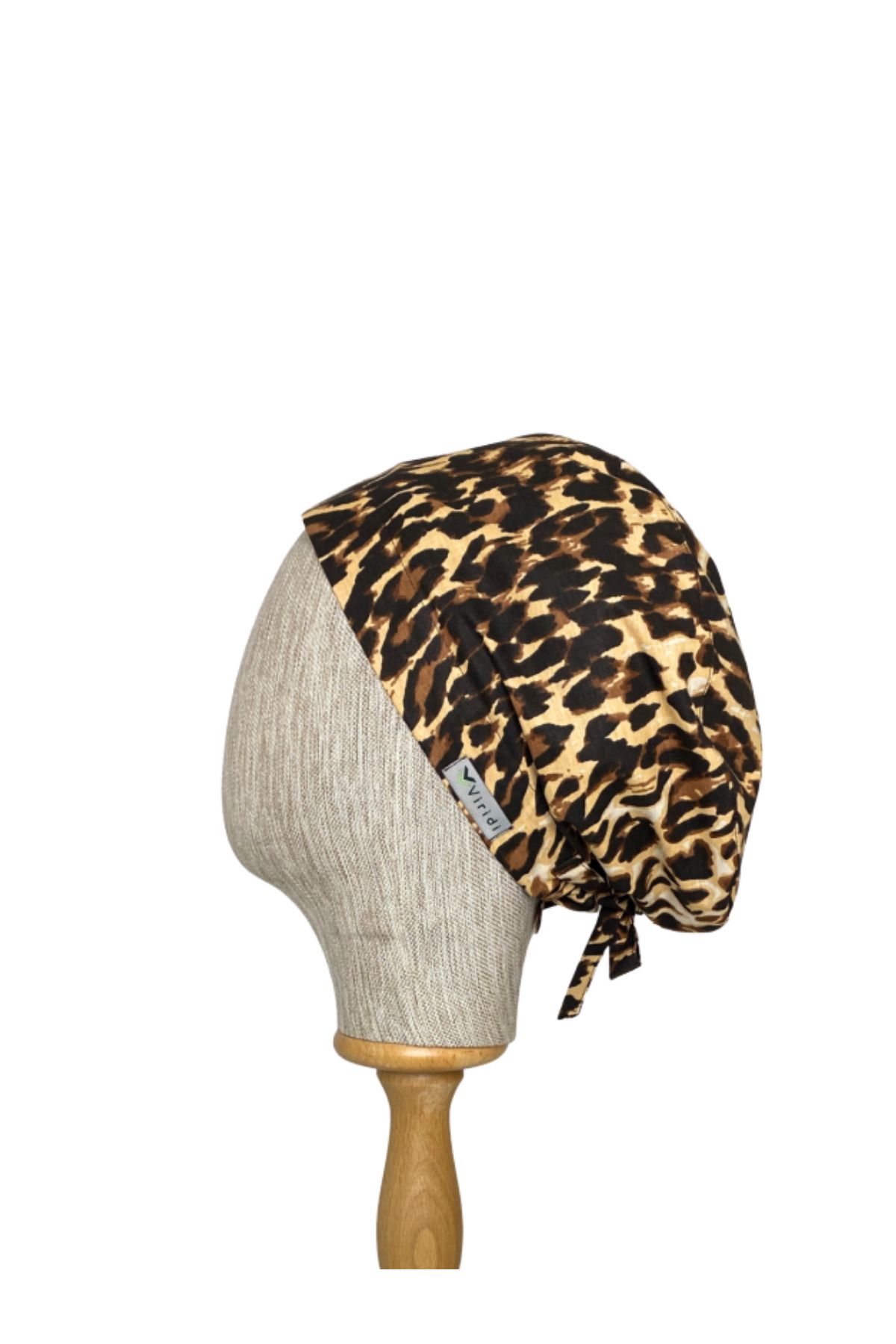 Viridi Medical Fashion LEOPAR DESEN CERRAHİ BÜYÜK KLASİK BONE