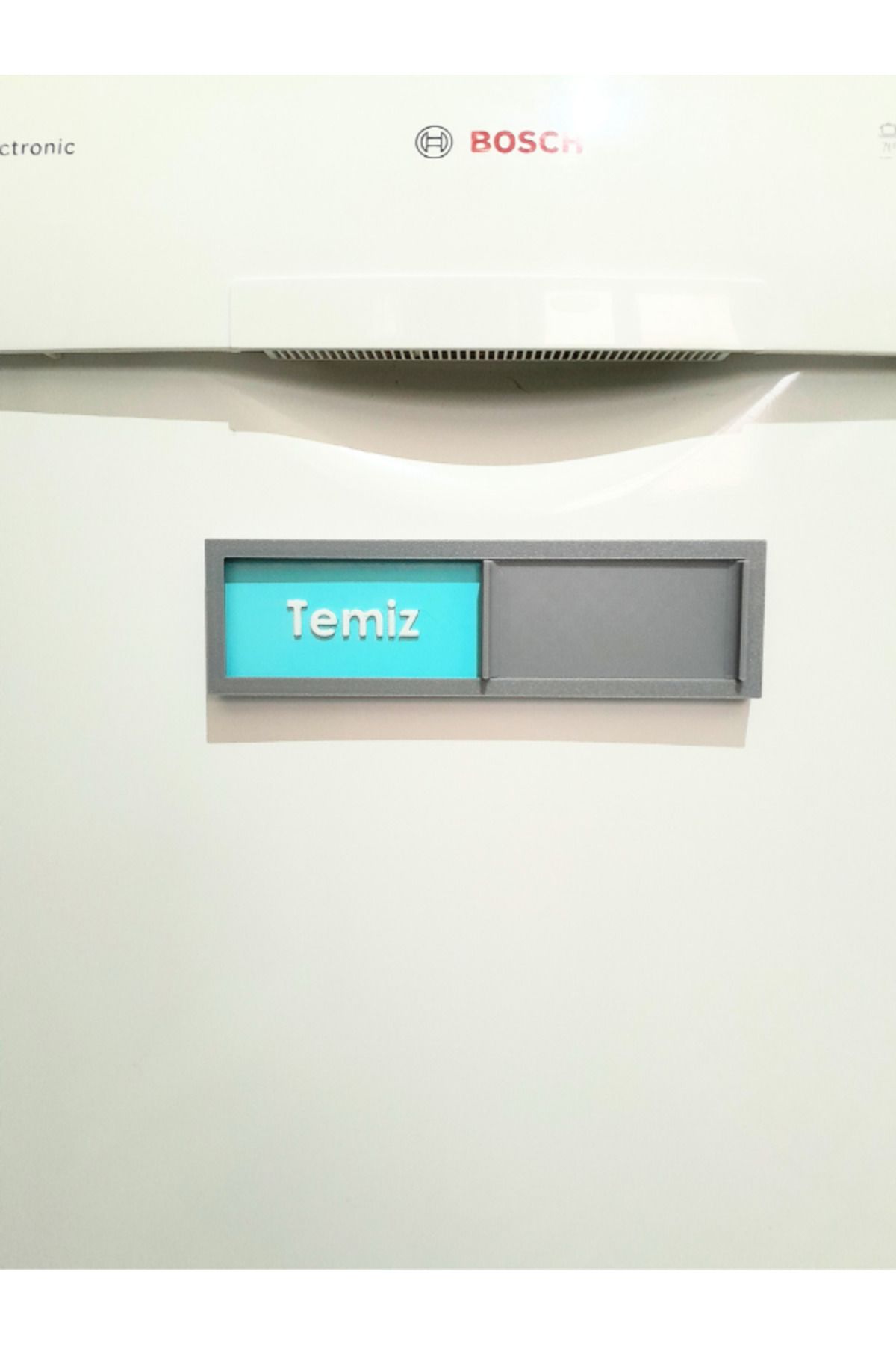 AC BOX Bulaşık Makinesi Temiz Kirli Bilgi Tabelası Sürgülü Yapışkanlı