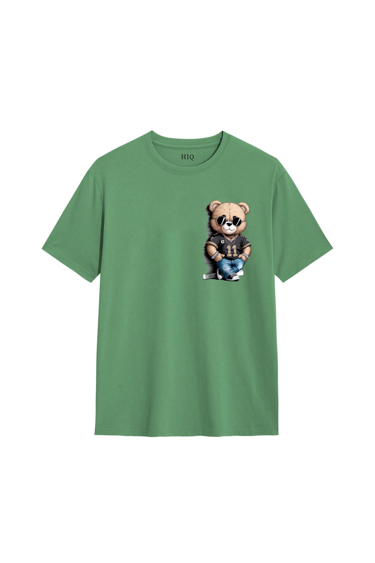 MODA Teddy Bear Rapçi Baskılı Oversize Tshirt