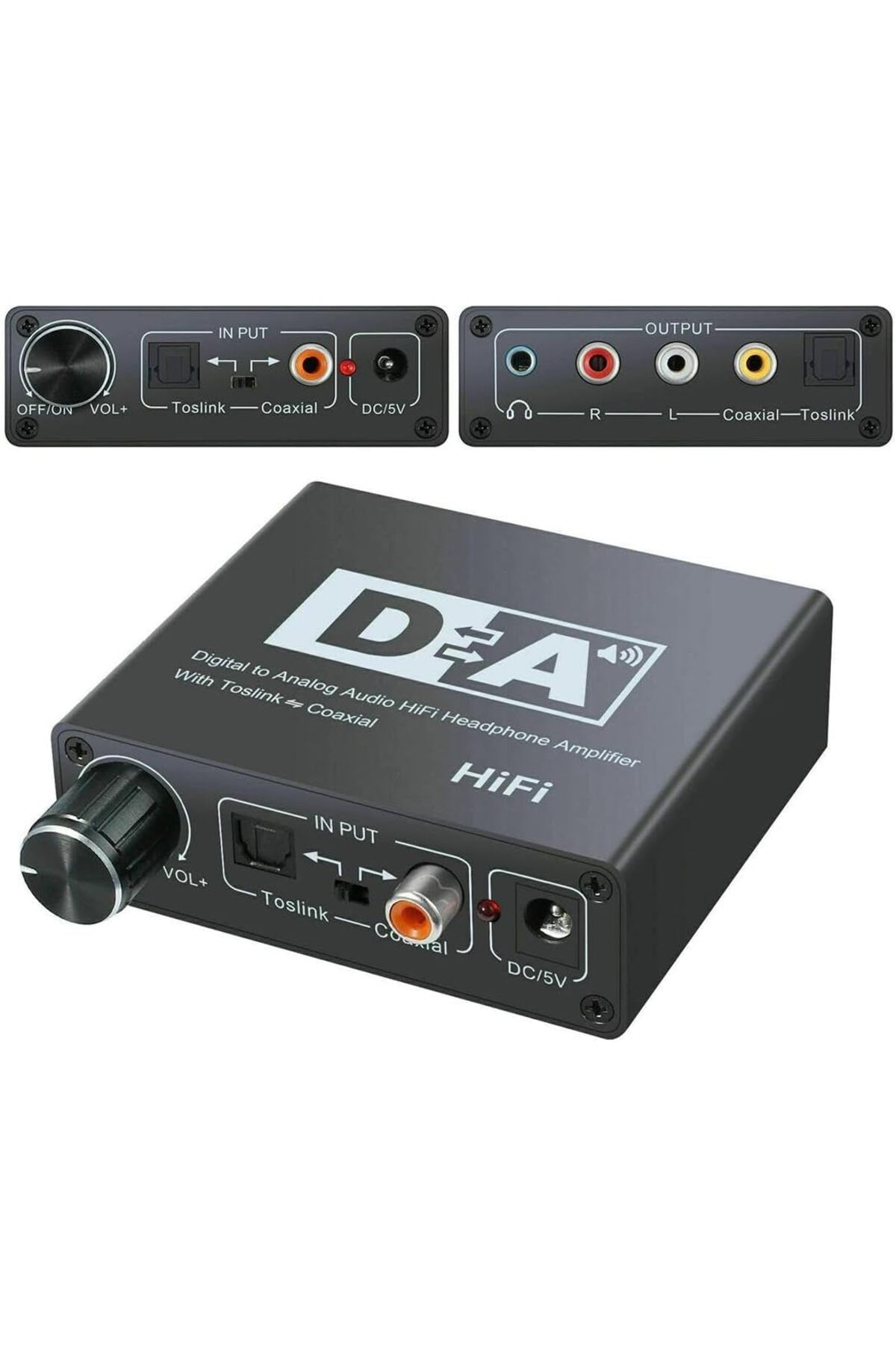 DERİK KADROĞLU To Analog Dac Çevirici Dönüştürücü Ses Optik Adaptörü Yeni 1107872