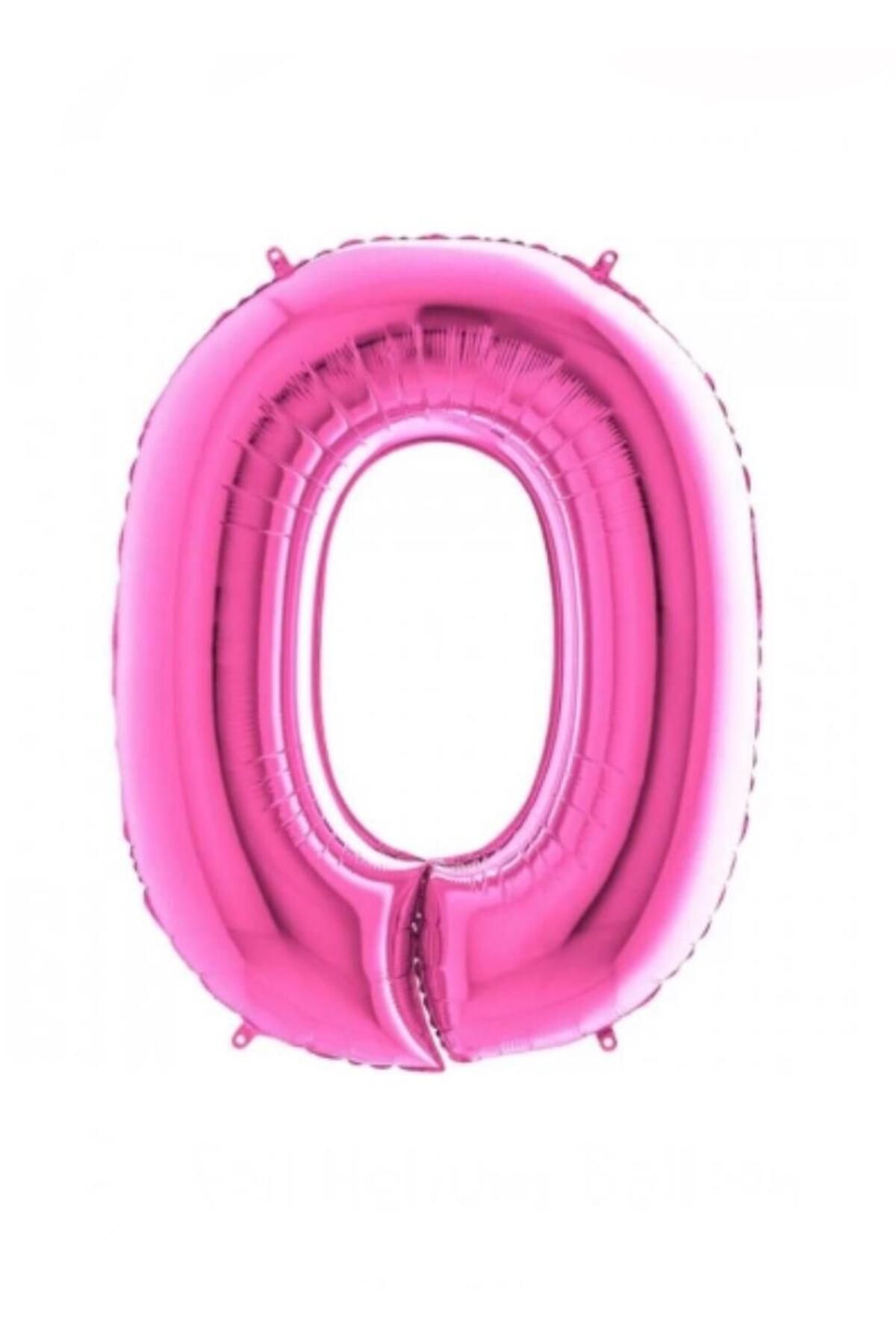 MİNAY 0 RAKAM FOLYO BALON KOYU PEMBE RENK 40" 100cm