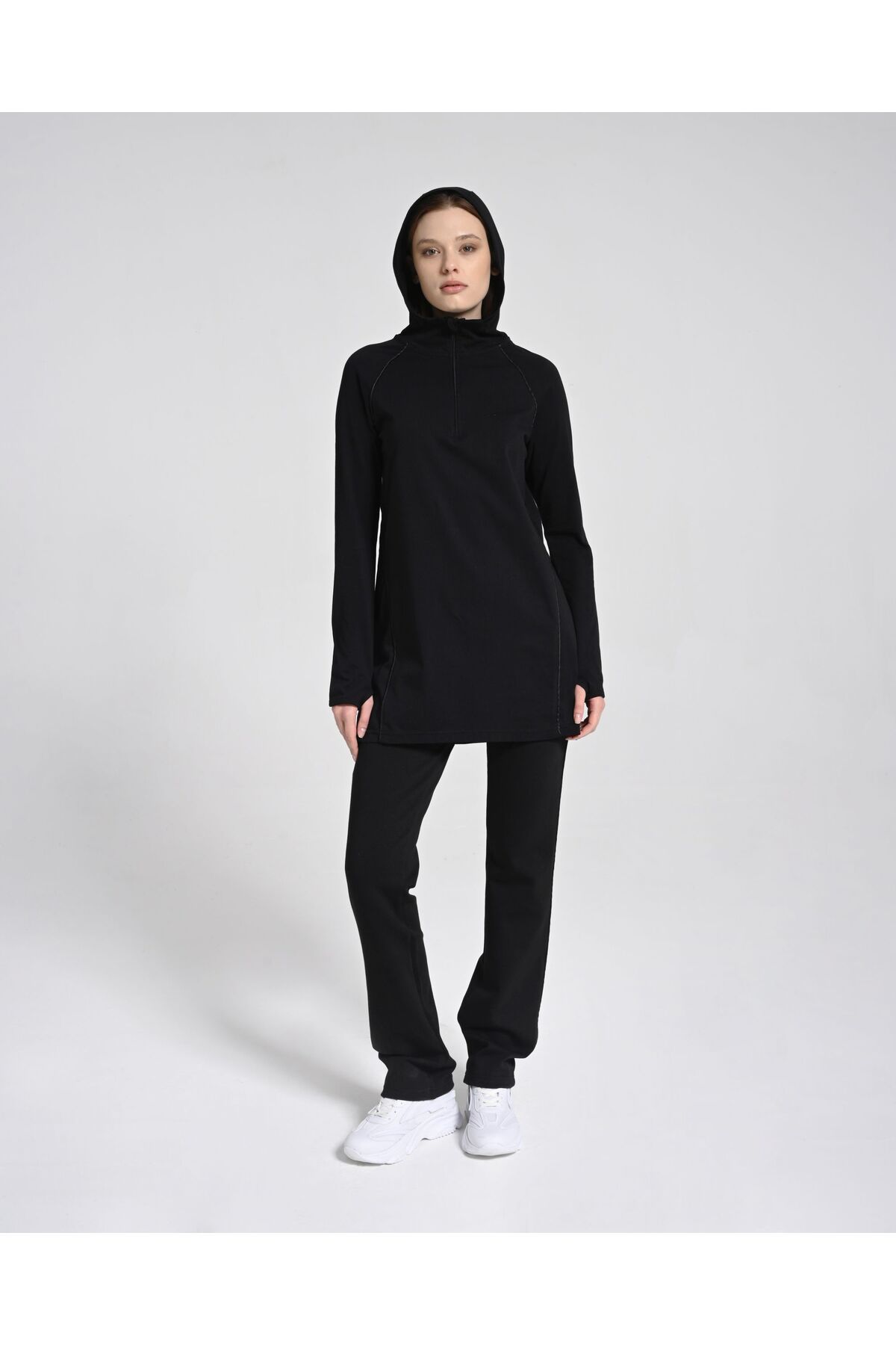 Monolou Kapüşonlu Modal Sweat