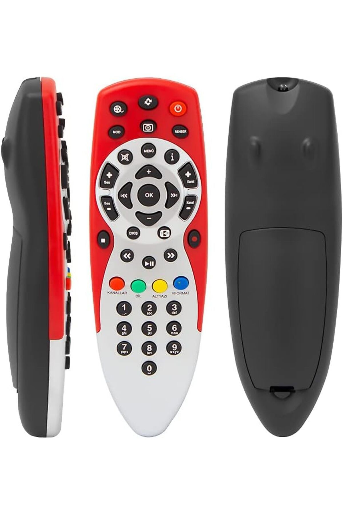 KDROĞLU Digiturk HD Plus Uydu Kumandası KR0084 RT-0084 Uyumlu DIGITURK KIRMIZI KUMANDA 1139529
