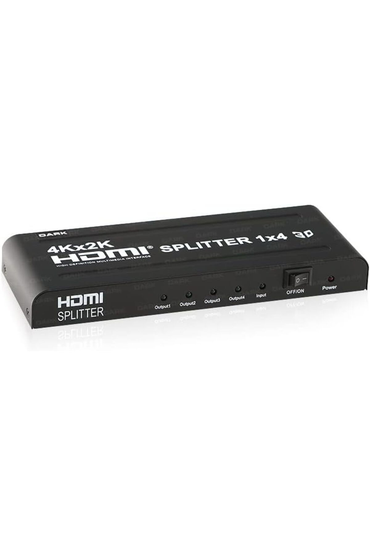 KDROĞLU plamystical Full HD 1 Giriş / 4 Çıkışlı 3D Destekli HDMI Splitter (Sinyal Çoğaltıcı) (DK-H