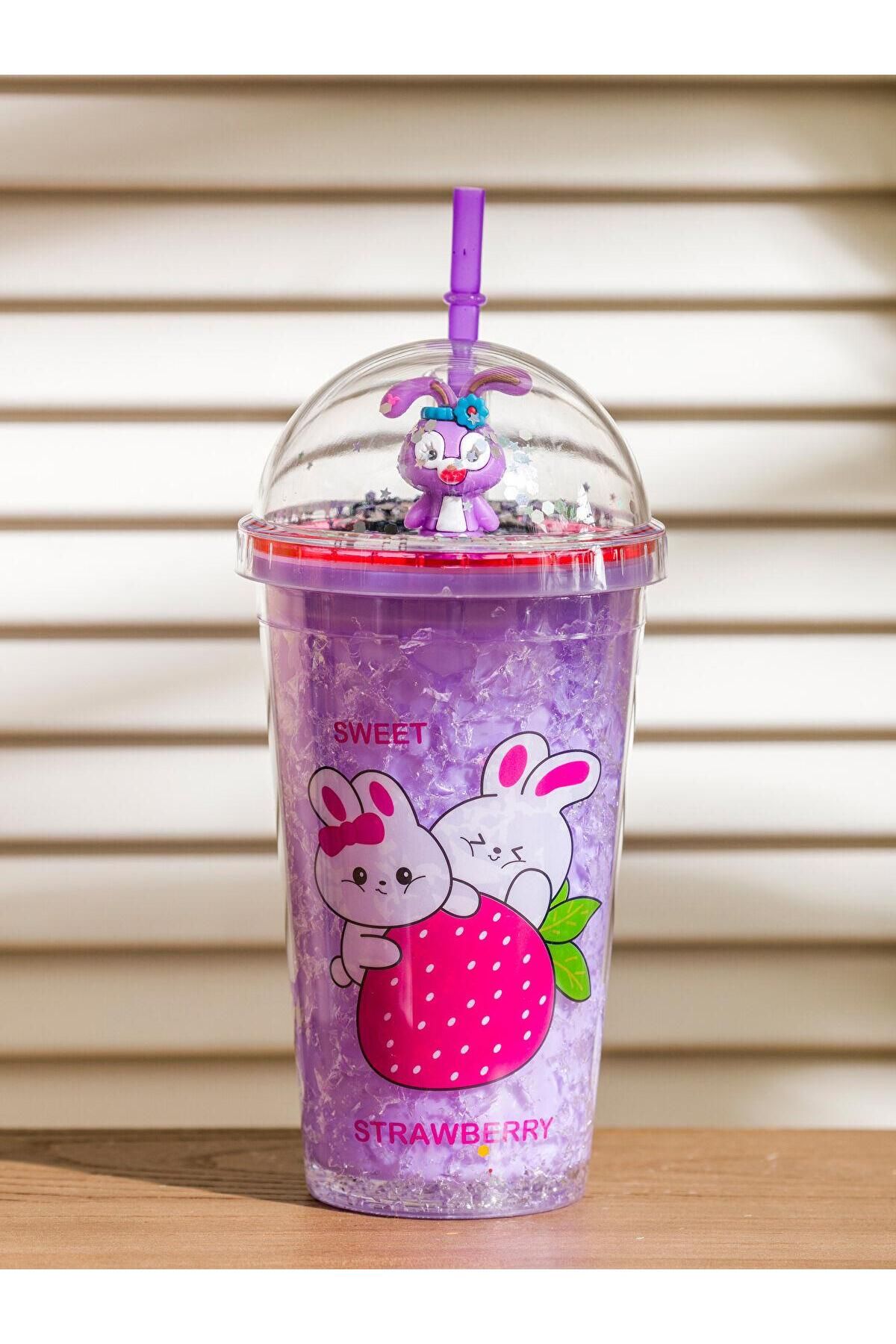 LC Waikiki LCW HOME Karişik Baskılı Pipetli Meşrubat Bardağı 500 ml (S5)