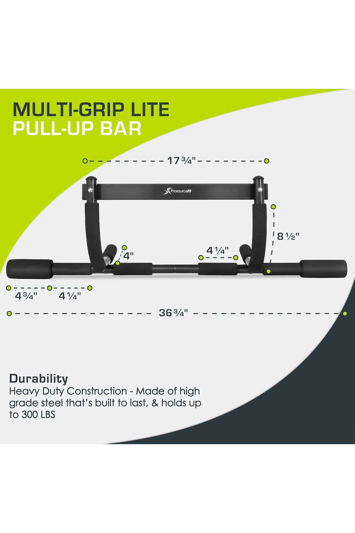 BUNCA-Iron Bar for fitness exercises, muscle building and pull-up exercises. Easy to install anywhere. 6