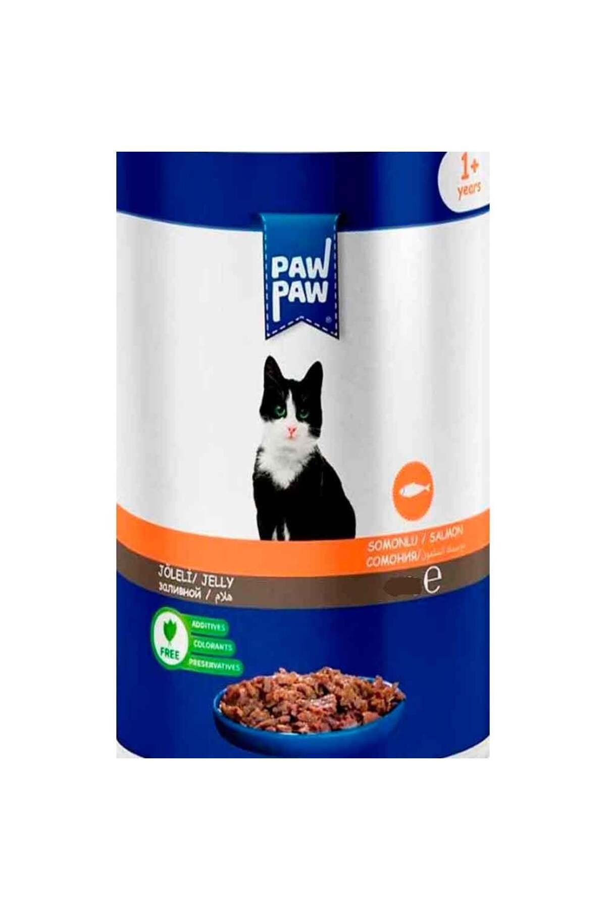 Paw Paw Kedi Yaş Maması Somonlu 85 Gr