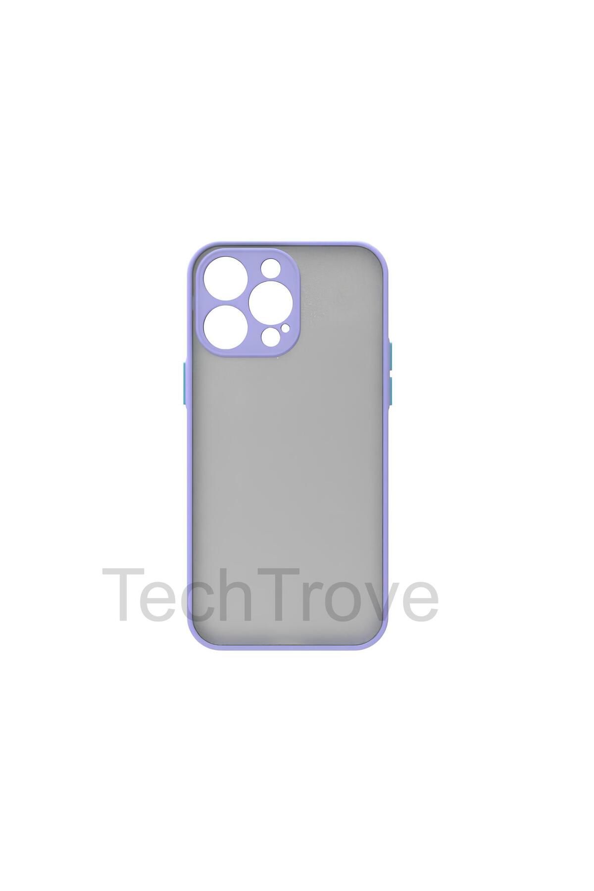 TechTrove Apple iPhone 14 Pro Kılıf Buzlu Tasarım Kenarları Yumuşak Kamera Koruma Çıkıntılı Kapak